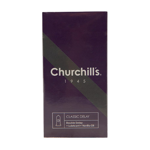 کاندوم 1945 وانیل تاخیری روان کننده 12 عددی چرچیلز|Churchills 1945 Classic Delay Condom 12PCS