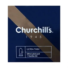 کاندوم چرچیلز مدل اولترا تین حاوی روان کننده مضاعف تعداد 3 عددی|Churchills Ultra Thin Condoms 3PSC