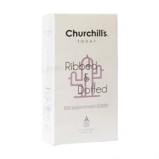 کاندوم چرچیلز مدل ریبد اند داتد حاوی روان کننده مضاعف تعداد 12 عددی|Churchills Ribbed And Dotted Condoms 12PSC