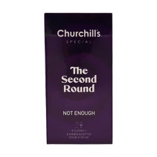 کاندوم سکند راند ساده و خاردار و شیاردار تاخیری دابل روان کننده مضاعف چرچیلز 12عددی|Churchills The Second Round Not Enough Condom 12Pcs