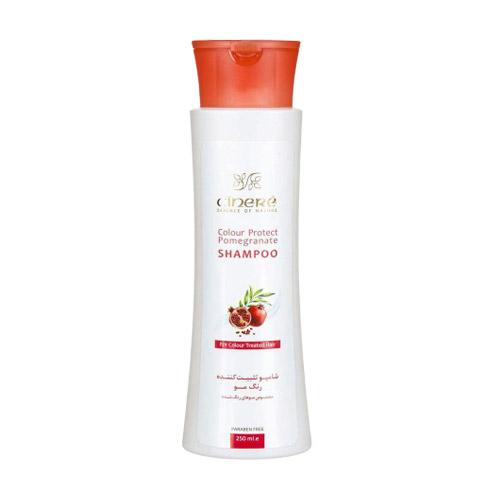 شامپو تثبیت کننده رنگ مو سینره|Cinere Protect Pomegranate Shampoo