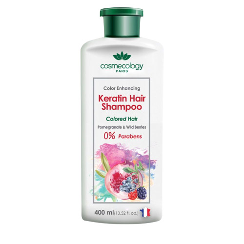 شامپو کراتینه موهای رنگ شده کاسمکولوژی|Cosmecology Color Enhancing Keratin Hair Shampoo
