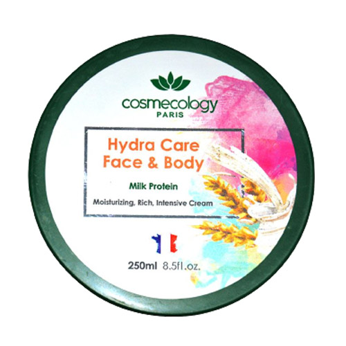 کرم مرطوب کننده صورت و بدن حاوی پروتئین شیر کاسمکولوژی|Cosmecology Hydra Care Face And Body Milk Protein