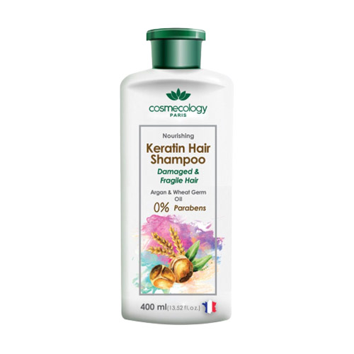 شامپو کراتینه تقویت کننده موی آسیب دیده و شکننده کاسمکولوژی|Cosmecology Keratin Hair Shampoo