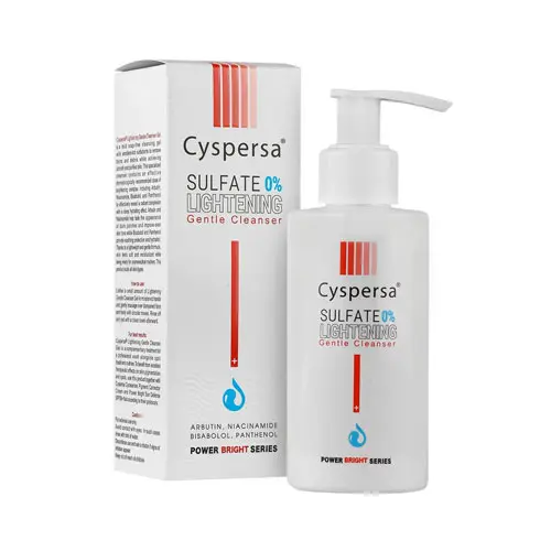 ژل شستشوی صورت ضدلک پاوربرایت سیسپرسا|Cyspersa Gentle Cleaner Lightening 150 ml