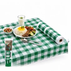  سفره چاپ آجرچین 25 متری دارکوب|Darkoob Bricklaying Pattern Disposable Tablecloth 25m
