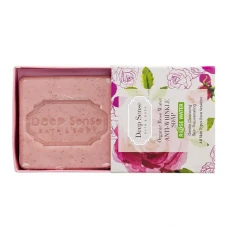 دیپ سنس صابون کرمی مناسب انواع پوست گلاب 75 گرم|Deep Sense Rose Water Anti Wrinkle Soap 75Gr