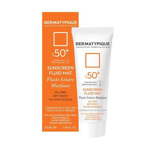 ضد آفتاب بی‌رنگ فاقد چربی اس پی اف 50 درماتیپیک|Dermatypique Sunscreen Fluid Mat SPF50 