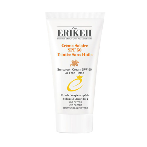 ضد آفتاب رنگی فاقد چربی اس پی اف 50 اریکه|Erikeh Sunscreen Cream Oil Free SPF50