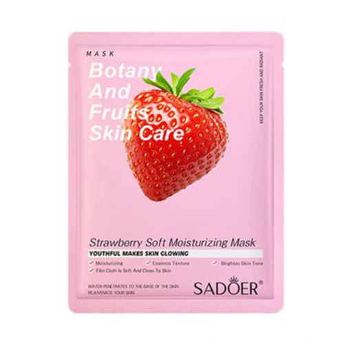  ماسک ورقه ای صورت نرم و مرطوب کننده توت فرنگی سادور |Sador Strwberry Soft Moisturizing Mask