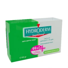 صابون آنتی سپتیک و ضدعفونی کننده حاوی 0.5% کلروزاینلول هیدرودرم|Hydroderm Septizone Anti Septic Soap