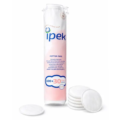 پد پاک کننده آرایش ایپک 130 عددی|IPEK Makeup Cotton Pads