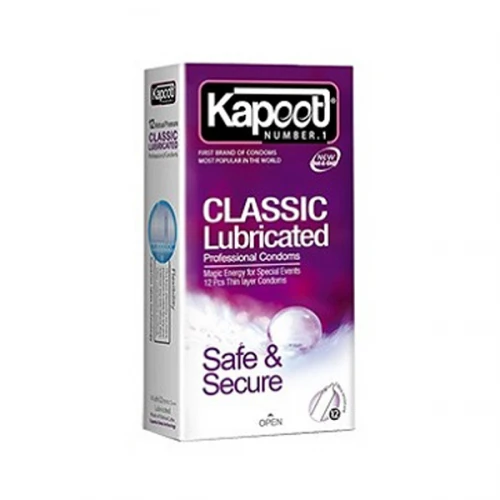 کاندوم کلاسیک 12 عددی کاپوت|Kapoot Classic Condom 12Pcs