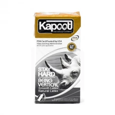 کاندوم سفت کننده و تاخیری 12 عددی کاپوت|Kapoot Stay Hard Condom 12Pcs