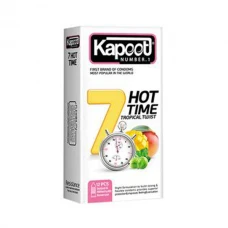 کاندوم 7 کاره هات تایم 12 عددی کاپوت|Kapoot 7Hot Time Tropical Twist Condom 12PCS