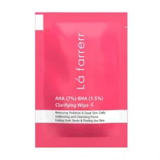 پد پاکسازی صورت و گردن حاوی 7 درصد AHA و 1.5 درصد BHA لافارر|Lafarrerr Face and Neck Clarifying Pad Contains AHA 7% And BHA 1.5%