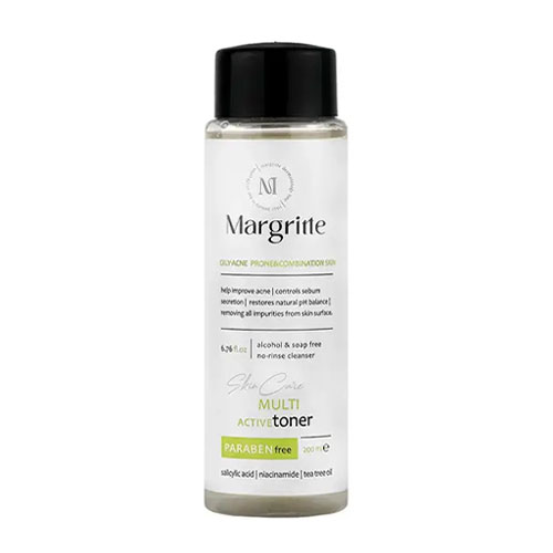 تونر مولتی اکتیو پوست چرب و مختلط مارگریت|MARGRITTE MULTI ACTIVE TONER OILY SKIN