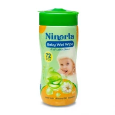 دستمال مرطوب کودک بسته 72 عددی نینورتا|Ninorta baby clean Wet