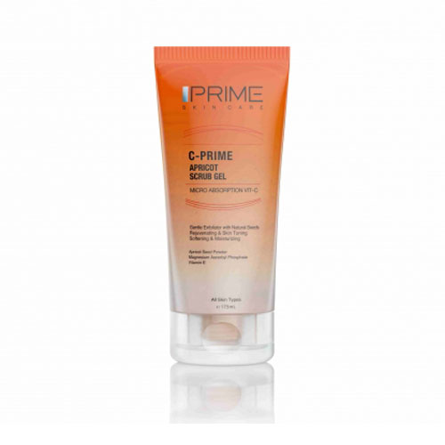 ژل اسکراب پاک کننده زردآلو پرایم|Prime C And Apricot Scrub Gel 175 ml