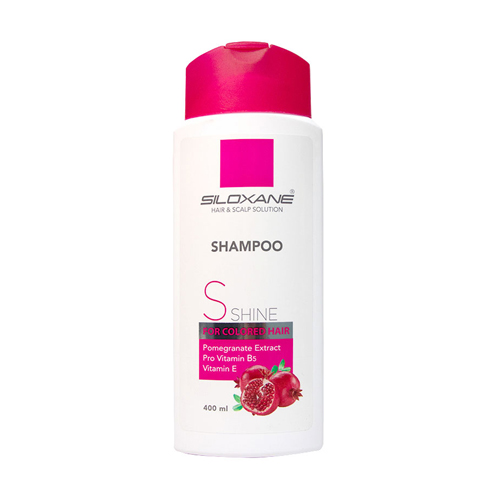 شامپو سیلوکسان حاوی عصاره انار مخصوص موهای رنگ شده 400 میل|Siloxane Hair Shampoo For Colored Hair 400 ml