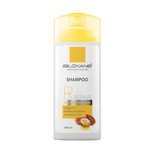 شامپو ترمیم کننده سیلوکسان حاوی روغن آرگان مخصوص موهای آسیب دیده 250 میل|Siloxane Repair Hair Shampoo For Damaged Hair 250 ml