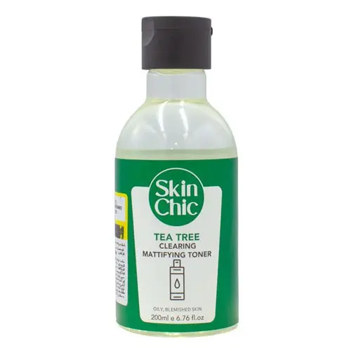 تونر مات کننده و پاک کننده حاوی عصاره درخت چای اسکین شیک|Skin Chic Mattifying and cleansing toner containing tea tree extract