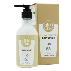 لوسیون آبرسان بدن شی باتر مناسب پوست خشک اسکین شیک|Skin Chic Shea Butter Body Lotion 
