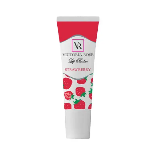بالم لب توت‌فرنگی ویکتوریا رز|Victoria Rose Lip Balm With Strawberry Extract, Volume 15 Ml