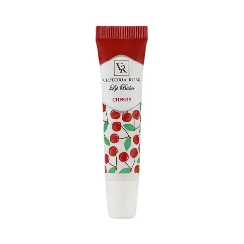 بالم لب گیلاس ویکتوریا رز|Victoria Rose Lip Balm With cherry Extract, Volume 15 Ml