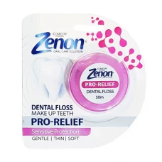 نخ دندان کامان سری زنون مدل Pro Relief مناسب لثه های حساس|Comeon Zenon Pro Relief dental Floss 50m