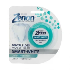 نخ دندان کامان سری زنون مدل Smart White طول 50 متر|Comeon Zenon Smart White dental Floss 50m