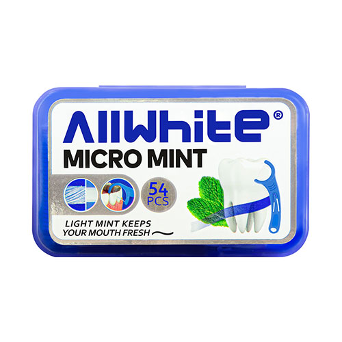 خلال و نخ دندان کمانی 54 عددی آل وایت|Allwhite Dental Flosser Micro Mint 54 pcs
