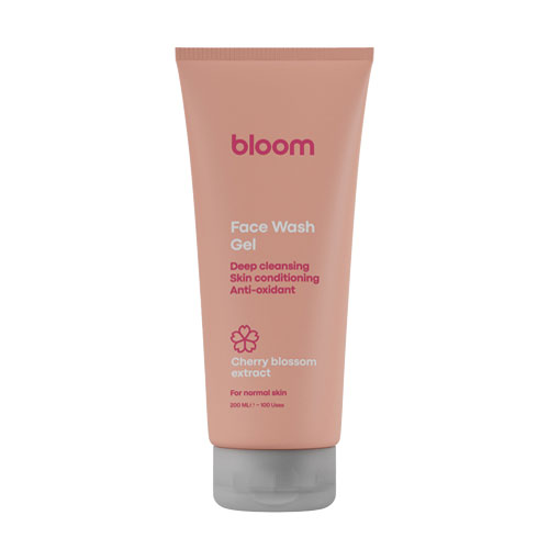 ژل شستشوی صورت مناسب پوست نرمال شکوفه گیلاس بلوم|bloom face wash gel cherry blossom