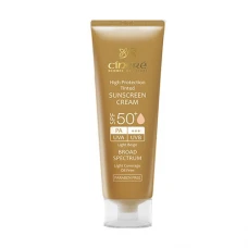 کرم ضد آفتاب SPF 50 بژ روشن سینره|Cinere high protection matte finish sunscreen cream  