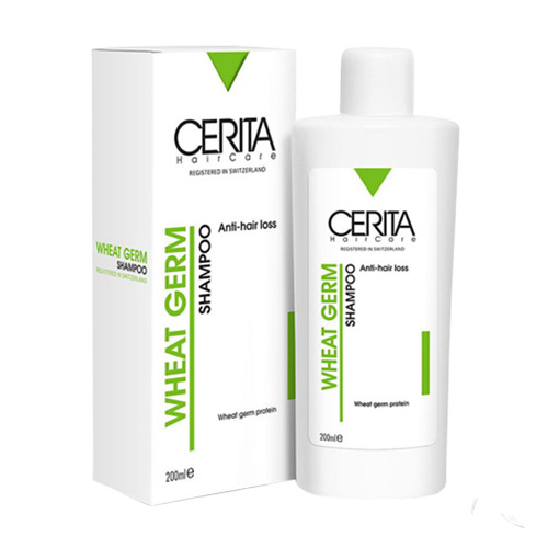 شامپو تقویت کننده جوانه گندم سریتا 200 میل|Cerita Wheat Germ Anti Hair Loss Shampoo 200ml