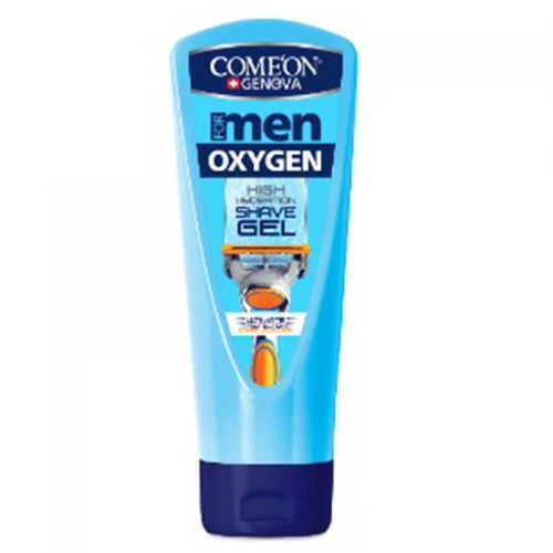 ژل اصلاح مردانه مدل اکسیژن حاوی عصاره آلوئه ورا و هیالورونیک اسید کامان|Comeon Oxygen Shave Gel For Men Contains Aloevera Extract And Hyaluronic Acid