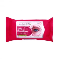دستمال مرطوب پاک کننده آرایش چشم کامان مناسب چشم های حساس|Comeon Eye Makeup Remover Wet Wipes For Eye Sensitive
