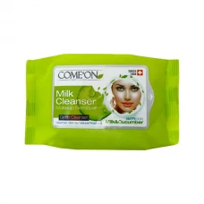 دستمال مرطوب شیر پاک کن کامان|Comeon Milk Cleanser Makeup Remover Wet Wipes