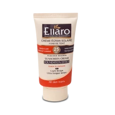 ضد آفتاب کرم پودری انواع پوست SPF 25 الارو|Ellaro foundation sunscreen spf25