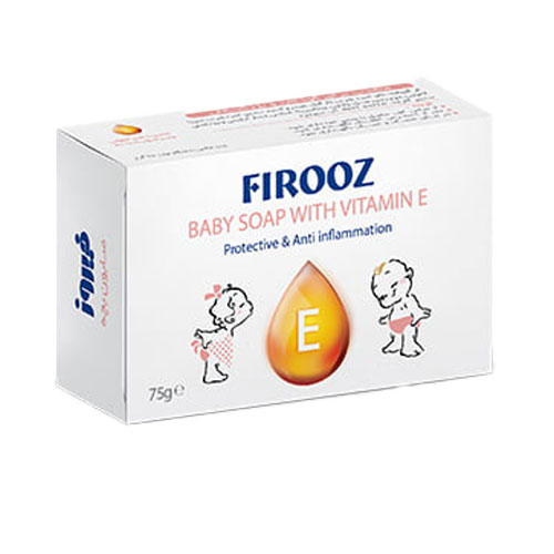 صابون بچه ویتامین E فیروز|Firooz Baby Soap With Vitamin E ۷۵ g