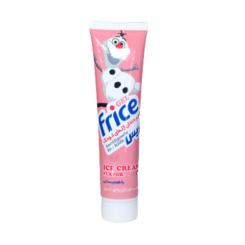 خمیر دندان ژله ای کودک بستنی  70 گرم فریس|Frice Ice Cream Gel Toothpaste 70gr
