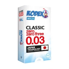 کاندوم کلاسیک 3 میکرون 10 عددی کدکس|Kodex Classic Zero Zero Three Condom 10PCS