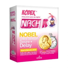 کاندوم تحریک کننده الترا  نوبل 3 عددی کدکس|Kodex Nach Nobel Ultra Sexual Condom 3 Pcs