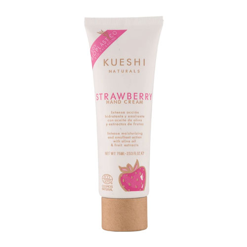 معرفی کرم دست توت فرنگی کیوشی|Kueshi Strawberry Hand Cream 75 ml