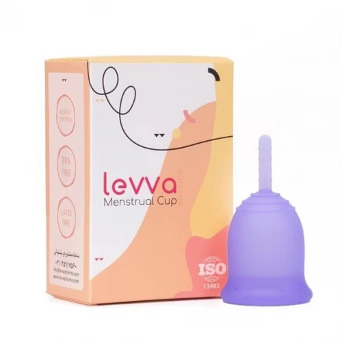 کاپ قاعدگی لیوا فارما سایز دو  بنفش|Levva Pharma Menstrual Cup Size 2 purple