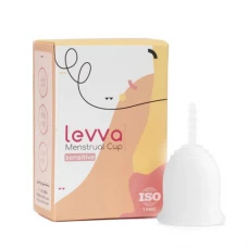 کاپ قاعدگی مدل Sensitive سایز یک لیوا فارما|Levva Menstrual Cup Sensitive White Small Model 1