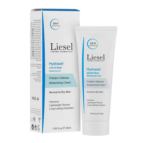 کرم مرطوب کننده و آبرسان ریچ هیدراسل لایسل|Cream Moisturizing Hydrasel Rich Liesel