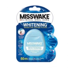 نخ دندان سفید کننده 50 متری میسویک|Misswake Whitening Super Floss 50m
