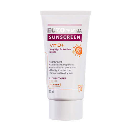 کرم ضدآفتاب Spf 50 رنگی اگزو فارما فارماسریز|Eczopharma Tinted All Skin Sunscreen Cream Spf50