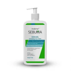 ژل شستشوی اسکراب پوست چرب و دارای آکنه سبوما آردن|Ardene Sebuma Wash and Scrub Cleansing Gel for Oily and Acne Prone Skin 